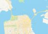 Travel infographic – Empty vector map of San Francisco, California, USA