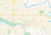 Travel infographic – Empty vector map of Springfield, Oregon, USA