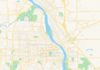 Travel infographic – Empty vector map of St. Cloud, Minnesota, USA