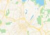 Travel infographic – Empty vector map of White Plains, New York, USA