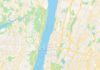 Travel infographic – Empty vector map of Yonkers, New York, USA