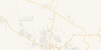 Travel infographic – Empty vector map of Zamora, Michoacán, Mexico