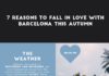 Travel infographic – Fall In Love With Barcelona This Fall