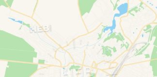 Travel infographic – Fastiv, Ukraine Vector Map – Classic Colors