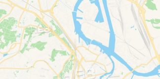 Travel infographic – Gdansk, Poland Vector Map – Classic Colors