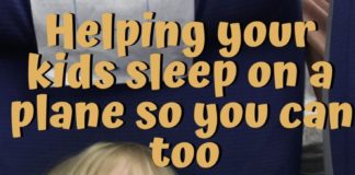 Travel infographic – Helping your kids sleep on a plane so you can too