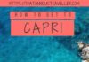 Travel infographic – How To Get To Capri From Naples