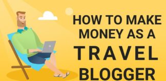 Travel infographic – How to make money as a travel blogger and build your travel blog brand