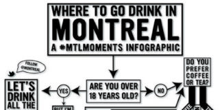 Travel infographic – Infographie pour savoir quel Bar de Montréal, Quebec, Canada correspond à vos…