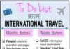 Travel infographic – International Travel Checklist: 17 Things to Do Before Departure