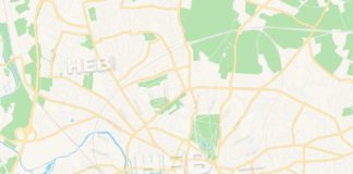 Travel infographic – Ipswich, England Vector Map – Classic Colors