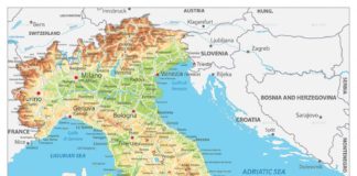 Travel infographic – Italy Physical Map #Ad #Italy, #ad, #Physical, #Map