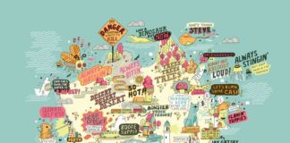 Travel infographic – James Gulliver Hancock — Australia map