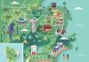 Travel infographic – Jasmijn Evans – Illustrated map of Rio for KLM Holland Herald magazine