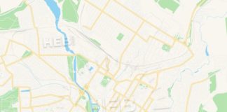 Travel infographic – Kropyvnytskyi, Ukraine Vector Map – Classic Colors