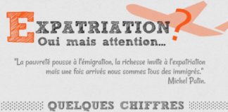Travel infographic – “La pauvreté pousse à l’émigration, la richesse invite à l’expatriation mais…