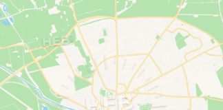 Travel infographic – Lincoln, England Vector Map – Classic Colors