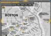 Travel infographic – Map of downtown sightseeing in Boston