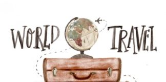 Travel infographic – Mignon Fond D’aquarelle Avec Des Bagages