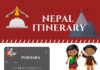 Travel infographic – Nepal Travel Itinerary Infographic