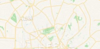 Travel infographic – Nottingham, England Vector Map – Classic Colors