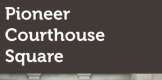 Travel infographic – Pioneer Courthouse Square, Oregon – Infographic, Facts, Information