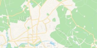 Travel infographic – Royal Leamington Spa, England Vector Map – Classic Colors