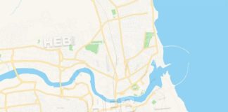 Travel infographic – Sunderland, England Vector Map – Classic Colors