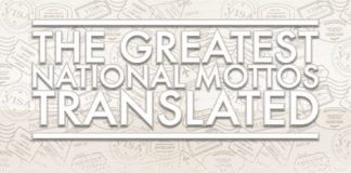 Travel infographic – The Greatest National Mottos Translated #Infographic