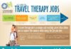 Travel infographic – The Guide To Travel Therapy Jobs presents survey data obtained from our nationwi…