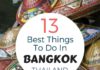 Travel infographic – Top 13 Best Things To Do in Bangkok