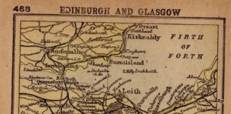Travel infographic – Travel infographic – 1902 Rare EDINBURGH Map of Edinburgh Scotland Glasgow Scotland Map MINIATURE Map…