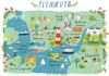 Travel infographic – Travel infographic – Clair Rossiter – Map of Plymouth
