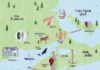 Travel infographic – Travel infographic – Lianne Harrison Gourmet Travel Food Map for House & Garden Magazine