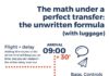 Travel infographic – Travel infographic: the math behind a flight transfer (with luggage