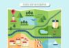 Travel infographic – Travel map infographic Free Vector