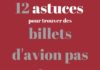 Travel infographic – Trouver des billets d’avion pas chers : 10 astuces