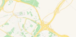 Travel infographic – Villa de Vallecas, Spain Vector Map – Classic Colors