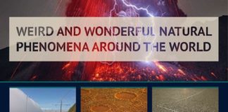 Travel infographic – Weird and Wonderful Natural Phenomena Around the World #infographic