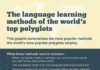 Educational infographic : Educational infographic : language learning methods infographic