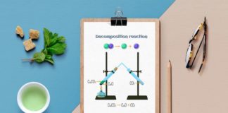 Educational infographic : Chemical reactions infographics. Present your design on this mockup. Includes sp…