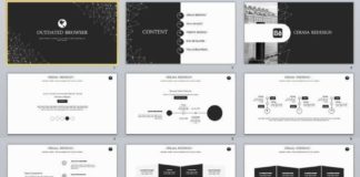 Business infographic : 29+ Black Infographic Business PowerPoint Template