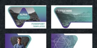 Business infographic : ALPHA : un template PowerPoint gratuit de 30 slides