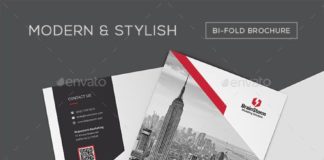 Business infographic : Bifold Brochure Template – Corporate Brochures