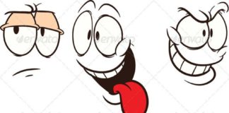 Business infographic : Cartoon Faces