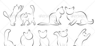 Business infographic : Cat Silhouettes