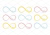 Business infographic : Colored infinity symbols , #Ad, #infinity#symbols#Colored#design #Ad