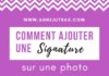 Business infographic : Comment ajouter une signature sur une photo