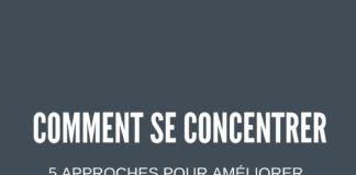 Business infographic : Comment se concentrer ? 5 approches pour améliorer sa concentration