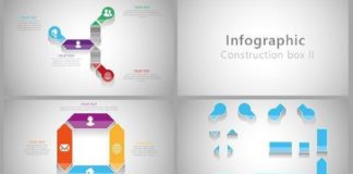 Business infographic : Infographic construction box II. Graphic Design Infographics. $5.00